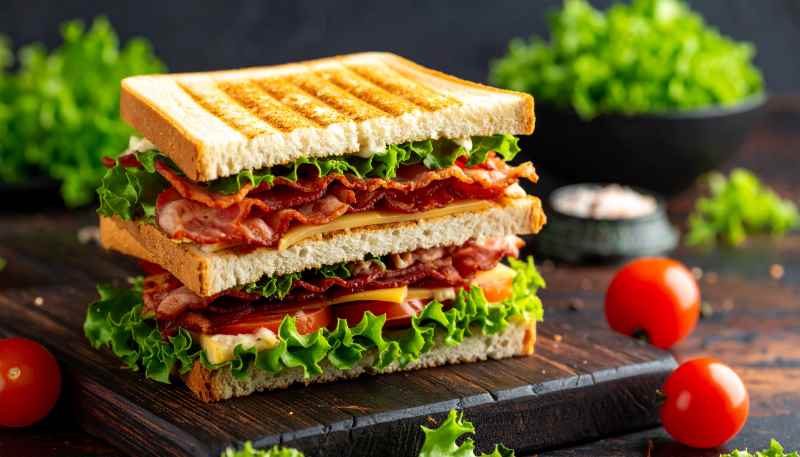 club sandwich  BBQ