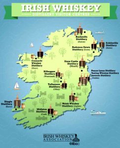 map irish whisky